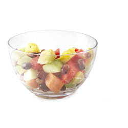 Huang Acrylic Arc Thick Round Bowl - Chips  Salads  Snacks - Party  Kitchen  Holiday Serving