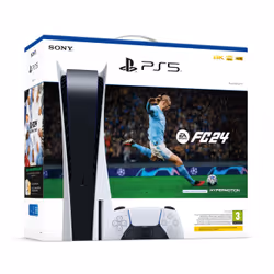 Sony Interactive Entertainment PlayStation 5 Console – EA Sports FC 24 Bundle, PlayStation 5, Black, White, 16384 MB, GDDR6, ...