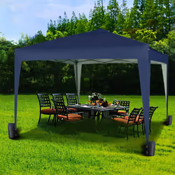 MccÂ® 3x3m Pop-up Gazebo Waterproof Outdoor Garden Marquee Canopy NS - Blue