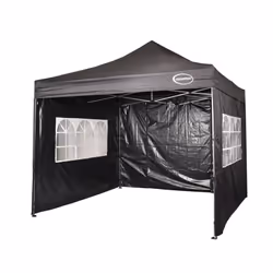Maximus Heavy Duty Gazebo 3Mx3M High Quality Gazebo Market Stall Pop Up Tent - Black