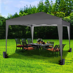 MccÂ® 3x3m Pop-up Gazebo Waterproof Outdoor Garden Marquee Canopy NS - Grey