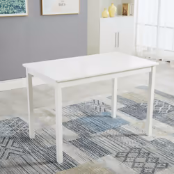 5pc MCC Classic Wooden Dining Table Set - White