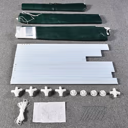 3x3m Joint Gazebo with 4 Side Panels and Clip Party Tent Marquee - Green
