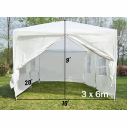 MCC 3x6m  Joint Gazebo with Side Panels Waterproof Party Tent Marquee Steel Frame