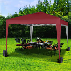 MccÂ® 3x3m Pop-up Gazebo Waterproof Outdoor Garden Marquee Canopy NS - Red