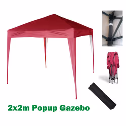Mcc@home GAZEBO 2x2m Pop-up Gazebo Waterproof Outdoor Garden Marquee Canopy - Red