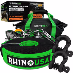 Rhino USA Heavy-Duty Recovery Gear Combos Off-Road Jeep Truck Vehicle Recovery, Best Offroad Towing Accessories - Guaranteed ...
