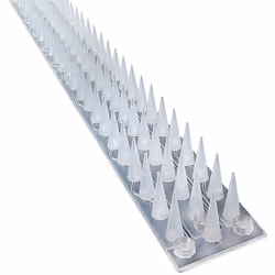 PestExpel Anti Climb Cat Bird Human Fence Wall Windowsill Gates Sheds Spikes 5 Meter Pack CLEAR