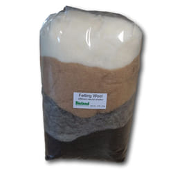 Certified Organic Bioland Felting Wool - Natural Shades 200 Grams