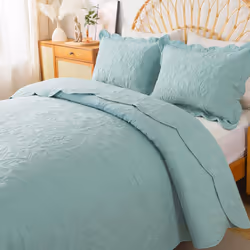 HoneiLife King Quilt Bedding Set - 3 Pieces Microfiber Quilt Sets Lightweight Bedspreads Reversible Coverlets Retro Bed Cover ...
