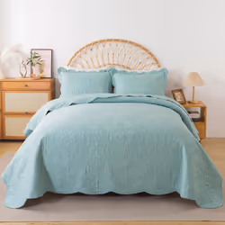 HoneiLife King Quilt Bedding Set - 3 Pieces Microfiber Quilt Sets Lightweight Bedspreads Reversible Coverlets Retro Bed Cover Quilt King Siz