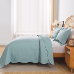HoneiLife King Quilt Bedding Set - 3 Pieces Microfiber Quilt Sets Lightweight Bedspreads Reversible Coverlets Retro Bed Cover Quilt King Siz