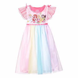 Disney Girls' Princess Fantasy Gown Nightgown  PRINCESS PARTY GOWN 4