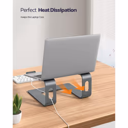 Laptop Stand for Desk, Detachable Aluminum Laptop Riser for Desk, Ergonomic Laptop Holder Computer Stand Compatible with