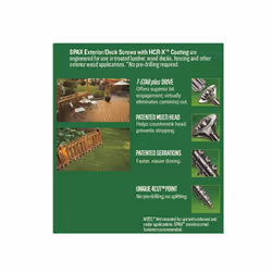 SPAX Screws 4191670400404 Spax 8-Inch by 1-1/2-Inch Exterior/Deck Screw (195 Per Box)