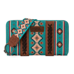 Wrangler Western Wristlet Wallet Purse for Women with Embroidery Credit Card Holder LG-WG2203-W006TQ