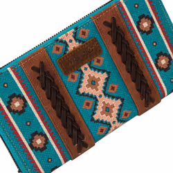 Wrangler Western Wristlet Wallet Purse for Women with Embroidery Credit Card Holder LG-WG2203-W006TQ