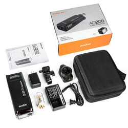 Godox AD200 TTL HSS 2.4G 1/8000 Double Head Flash+Free S-BW bracket