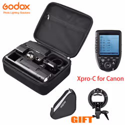 Godox AD200 2.4G TTL HSS Pocket Speedlite Flash+Xpro-C+Gift for Canon