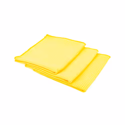 The Rag Company - Standard Waffle Weave Microfiber Towels (3-Pack) Detailing, Window, Glass and Drying, Wax & Polish, Lint-Fr ...