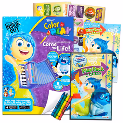 Inside Out Disney Coloring and Activity Book 2 Books Filled with Stickers Posters Coloring Activities