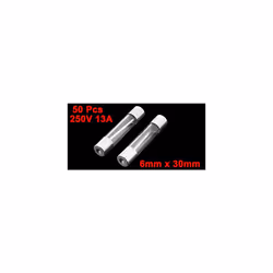 250V 13Amp Fast Quick Blow Glass Tube Fuses 6mm x 30mm 50 Pieces