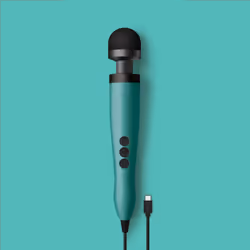 Doxy USB-C Wand Body Massager | Multi Speed Strong Vibration Vibrator |Turquoise