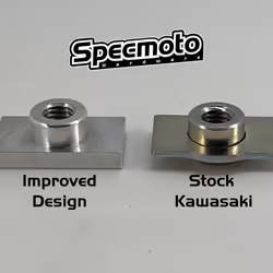 Specmoto Kawasaki KX250F KX450F Seat Bolt kit with Perm-a-Nut for Rear