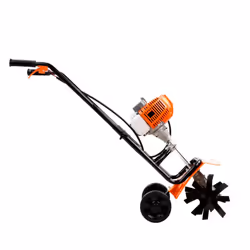 eSkde Petrol Cultivator Rotovator Tiller 52cc 2 Stroke Air Cooled 4x4 Blades