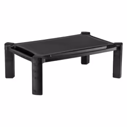Mount-It! Desktop Computer Monitor Riser - Height Adjustable Tabletop Stand Shelf for PC and Laptop Displays and Printers  19 x 13 Inch  6.6  High  Bl