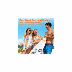 Zinc Oxide Sunscreen SPF50 | Clear Mineral Face Sunscreen Without White Cast | Anti-Jellyfish Sting Protective Lotion | Coral Reef Safe | Travel Size