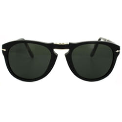 Persol Sunglasses 714 95/31 Black Green Folding Steve McQueen 54mm