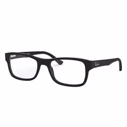 Ray-Ban RB5268, Adult, Unisex, Rectangular, Black, Non-polarized lens, Acetate