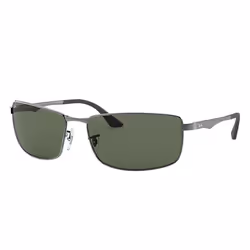 Ray-Ban RB3498, Adult, Unisex, Rectangular, Non-polarized lens, Metal, Green