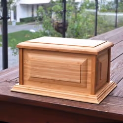 MAKEY'S Wood Urn Bamboo Urns Professional Urns for Human Ashes Adult B