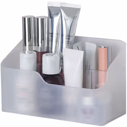 UNIKON Eunion Makeup Organizer Clear Small Countertop Makeup Caddy Storage Organization Bins Cosmetics Holder for Cabinet