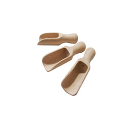 Handy Wooden Scoop Set 3pcs Multipurpose Wooden Spoons Wood Salt and Spice Scoops Rustic Bath Salt Scoop Wooden Seed Scoop Medium Size 3 x 105cm C3
