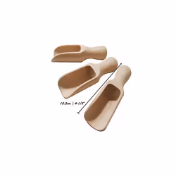 Handy Wooden Scoop Set 3pcs Multipurpose Wooden Spoons Wood Salt and Spice Scoops Rustic Bath Salt Scoop Wooden Seed Scoop Medium Size 3 x 105cm C3
