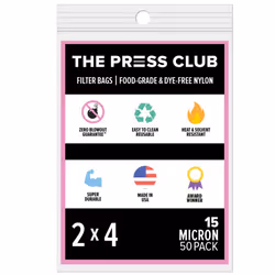 220 Micron | Premium Nylon Tea Filter Bags | 2"""" x 4"""" | 50 Pack