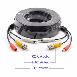 BW 50M / 164.0 Feet BNC Video Power Cable For CCTV Camera DVR Security System (50M) - Enhanced Array Camera Dedicated: Cable type: 0.75mmÂ², Cable