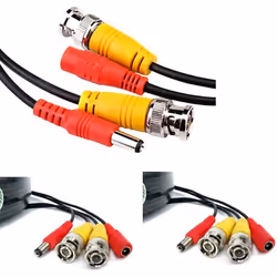 BW 50M / 164.0 Feet BNC Video Power Cable For CCTV Camera DVR Security System (50M) - Enhanced Array Camera Dedicated: Cable type: 0.75mmÂ², Cable