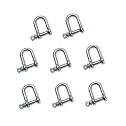 8 PCS M5 Stainless Steel D Shackle 3/16"" (5mm) Forged D Shackle with