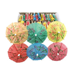 Cocktail Umbrella Parasol Picks 4 Inch Pack 144 Assorted Colors Drink Umbrella Toothpicks for DrinkFood  Decorative toothpicks