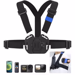 TELESIN Vest Chest Mount Harness Belt for Gopro HERO 11 10 9 8 7 6 5 4 DJI OSMO Sport Action Cameras