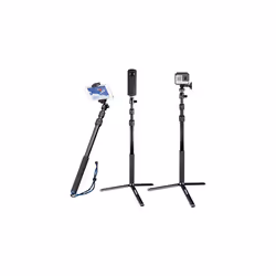 Telescoping Selfie Stick Compatible for GoPro Max/Hero 12/11/10/9/8/7/6/5/4/3+/3/Session/DJI Osmo Action 2/Ricoh Theta S/V/Sa ...