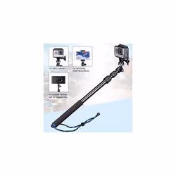 Telescoping Selfie Stick Compatible for GoPro Max/Hero 12/11/10/9/8/7/6/5/4/3+/3/Session/DJI Osmo Action 2/Ricoh Theta S/V/Samsung Gear360/YI 4K