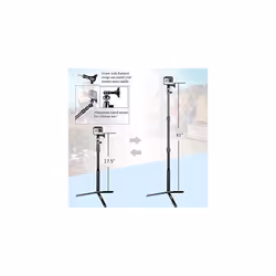 Telescoping Selfie Stick Compatible for GoPro Max/Hero 12/11/10/9/8/7/6/5/4/3+/3/Session/DJI Osmo Action 2/Ricoh Theta S/V/Samsung Gear360/YI 4K