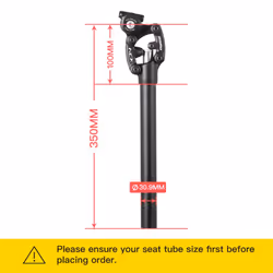 SR Suntour SP12 NCX Suspension Seatpost with Cover (30.9mm x 350mm)  S