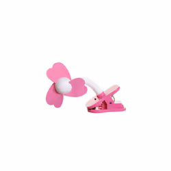 Dreambaby Strollerbuddy Universal Clip On Baby Stroller Fan - Soft Plastic Fins - with Flexible Neck & Sturdy Clip - Pink - Model G279 (Batteries not