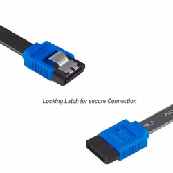 SATA Cable III, 12 Pack SATA Cable III 6Gbps Straight HDD SDD Data Cable with Locking Latch 18 Inch for SATA HDD, SSD, CD Driver, CD Writer